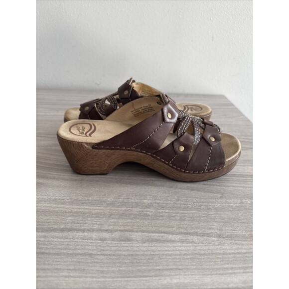 Dansko Serena Flower Cut Out Leather Sandal Size EU 37 - Picture 9 of 11
